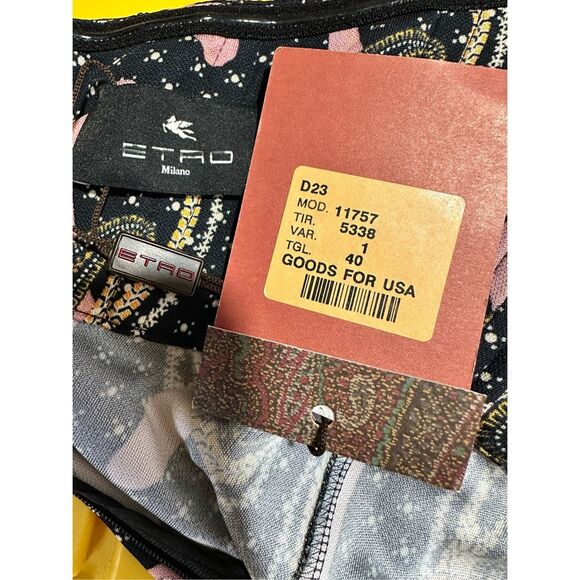 NWT ETRO ABITO LONG DRESS BROWN SIZE IT40/US4 $4,900 - Picture 8 of 9